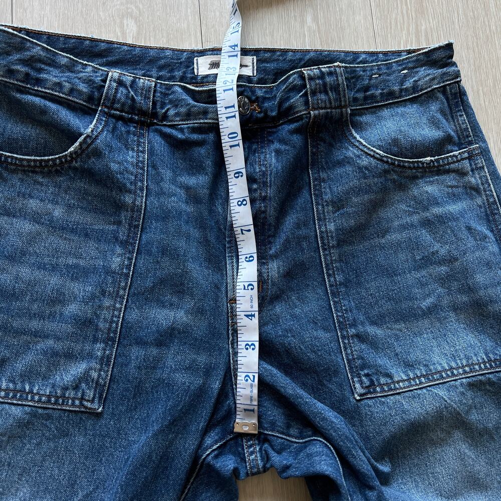 Madewell Curvy Darted Barrel Leg Jean 32 Blue - Picture 5 of 13